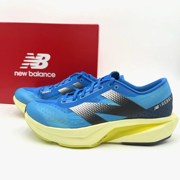 New Balance Other - NEW New Balance Men's FuelCell Rebel v4 Running Shoes MFCXLQ4 Blue Yellow